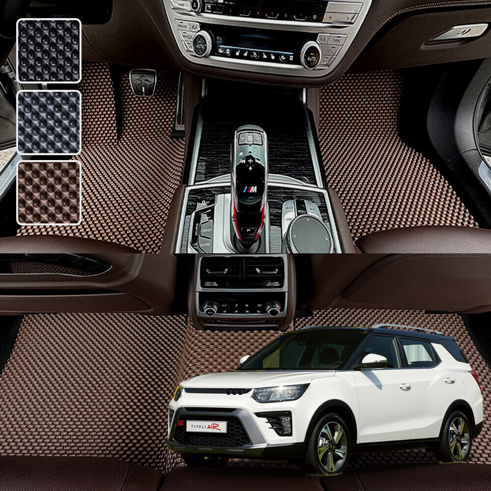 티볼리 에어 (2016~2019) 전용 3D 엠보싱 차세대 고무매트 1열2열 세트