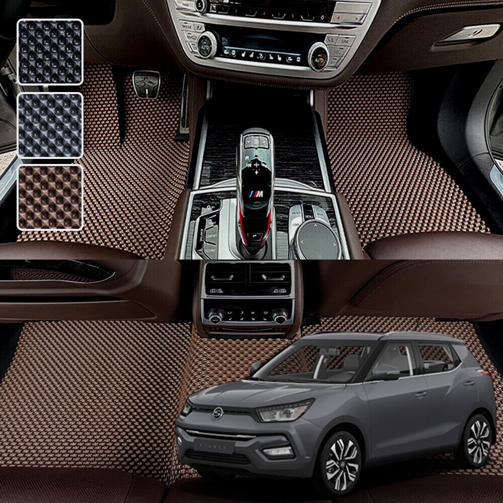 티볼리 아머 (2017~2019) 전용 3D 엠보싱 차세대 고무매트 1열2열 세트