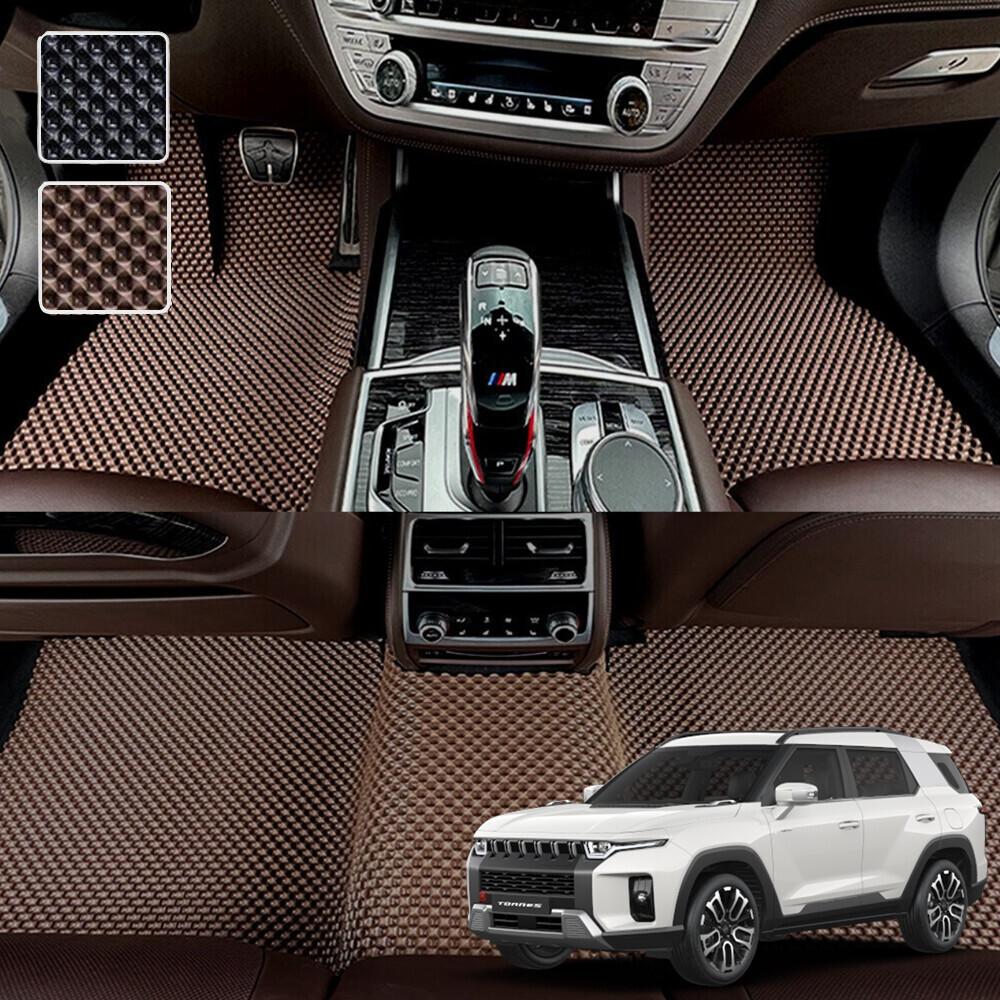 토레스 전용 3D 엠보싱 차세대 고무매트 1열2열 세트