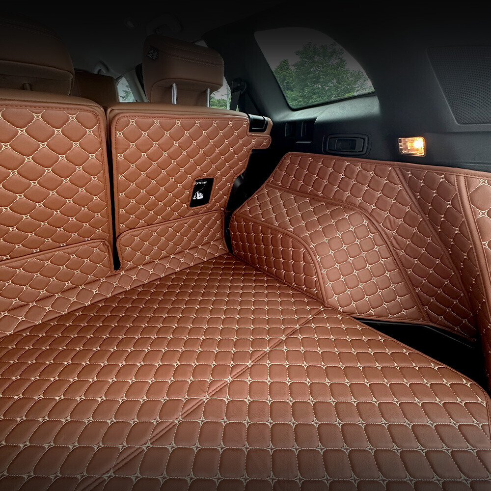 컨셉토 3D 가죽 퀼팅 뉴 QM6 전용 풀커버 사이드 트렁크 매트 세트(LPG 불가)