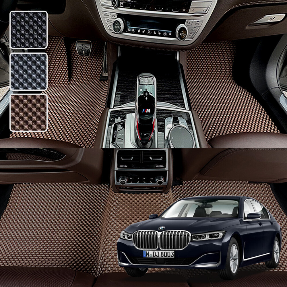 BMW 7시리즈 G11, G12 전용 3D 엠보싱 차세대 고무매트 1열2열 세트