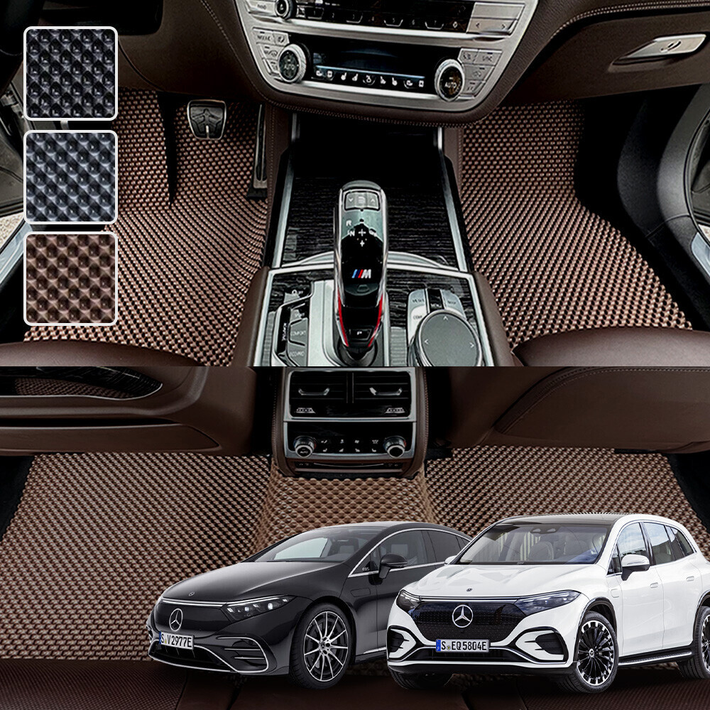벤츠 EQS V295 전용 3D 엠보싱 차세대 고무매트 1열2열 세트 (2022년~)