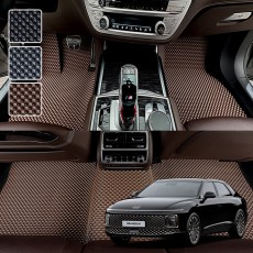 디올뉴 그랜져 GN7 전용 3D 엠보싱 차세대 고무매트 1열2열 세트