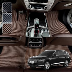 제네시스GV80 전용 3D 엠보싱 차세대 고무매트 1열2열 세트