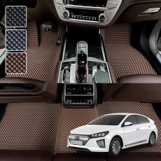 아이오닉 전용 3D 엠보싱 차세대 고무매트 1열2열 세트