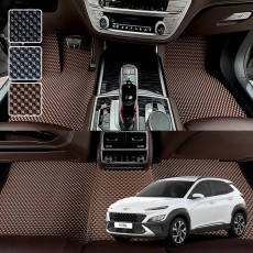 코나 전용 3D 엠보싱 차세대 고무매트 1열2열 세트