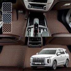 팰리세이드 전용 3D 엠보싱 차세대 고무매트 1열2열 세트 (2019~24.12)