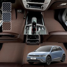 더 뉴 아이오닉5 전용 3D 엠보싱 차세대 고무매트 1열2열 세트 (2024.3~)