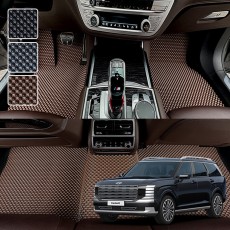 디 올뉴 팰리세이드 LX3 전용 3D 엠보싱 차세대 고무매트 1열2열 세트 (2025.1~)