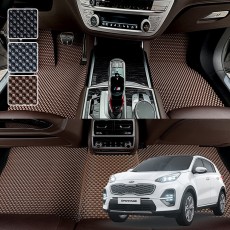 스포티지 더볼드 전용 3D 엠보싱 차세대 고무매트 1열2열 세트