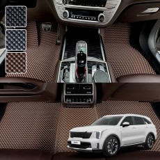 쏘렌토 전용 3D 엠보싱 차세대 고무매트 1열2열 세트