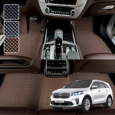 더뉴 쏘렌토 전용 3D 엠보싱 차세대 고무매트 1열2열 세트