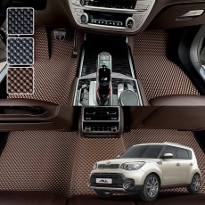 올뉴 쏘울 전용 3D 엠보싱 차세대 고무매트 1열2열 세트