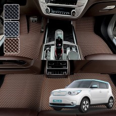 쏘울 EV 전용 3D 엠보싱 차세대 고무매트 1열2열 세트