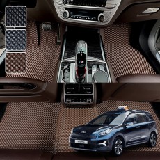 니로 EV 플러스 영업용택시 전용 3D 엠보싱 차세대 고무매트 1열2열 세트