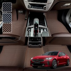 스팅어 전용 3D 엠보싱 차세대 고무매트 1열2열 세트