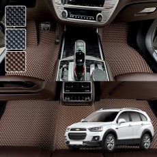 캡티바 전용 3D 엠보싱 차세대 고무매트 1열2열 세트