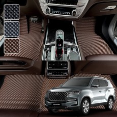 올뉴 렉스턴 (2020.10~) 전용 3D 엠보싱 차세대 고무매트 1열2열 세트