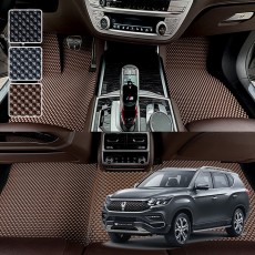 G4렉스턴 (2017~2020) 전용 3D 엠보싱 차세대 고무매트 1열2열 세트