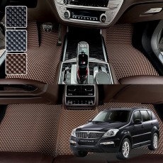 렉스턴W (2013-2017) 전용 3D 엠보싱 차세대 고무매트 1열2열 세트
