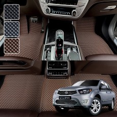 코란도 스포츠 전용 3D 엠보싱 차세대 고무매트 1열2열 세트