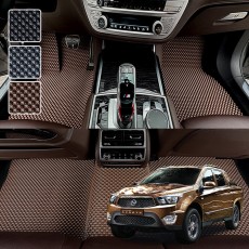 더뉴 코란도 스포츠 (2016.7~2018) 전용 3D 엠보싱 차세대 고무매트 1열2열 세트