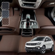 코란도C (2010~2018) 전용 3D 엠보싱 차세대 고무매트 1열2열 세트