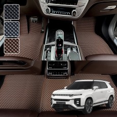 신형 액티언 전용 3D 엠보싱 차세대 고무매트 1열2열 세트 (하이브리드 호환)