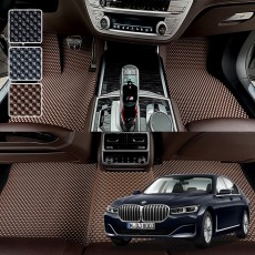 BMW 7시리즈 G11, G12 전용 3D 엠보싱 차세대 고무매트 1열2열 세트