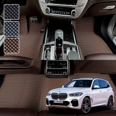 BMW X5 4세대 (G05 Xline) 시리즈 전용 3D 엠보싱 차세대 고무매트 1열2열 세트 (2019~)
