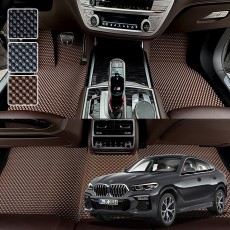 BMW X6 시리즈 전용 3D 엠보싱 차세대 고무매트 1열2열 세트