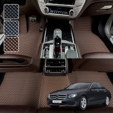 벤츠 E클래스 W213 전용 3D 엠보싱 차세대 고무매트 1열2열 세트 (2016~)
