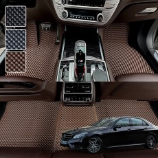 벤츠 E클래스 W212 전용 3D 엠보싱 차세대 고무매트 1열2열 세트 (2010~2016)