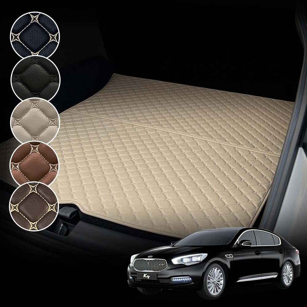 컨셉토 가죽 퀼팅 K9 1세대 전용 트렁크매트 (2012.05~2018)