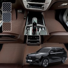 뉴 르노 그랑 콜레오스 (가솔린 4륜 전용) 3D 엠보싱 차세대 고무매트 1열2열 세트