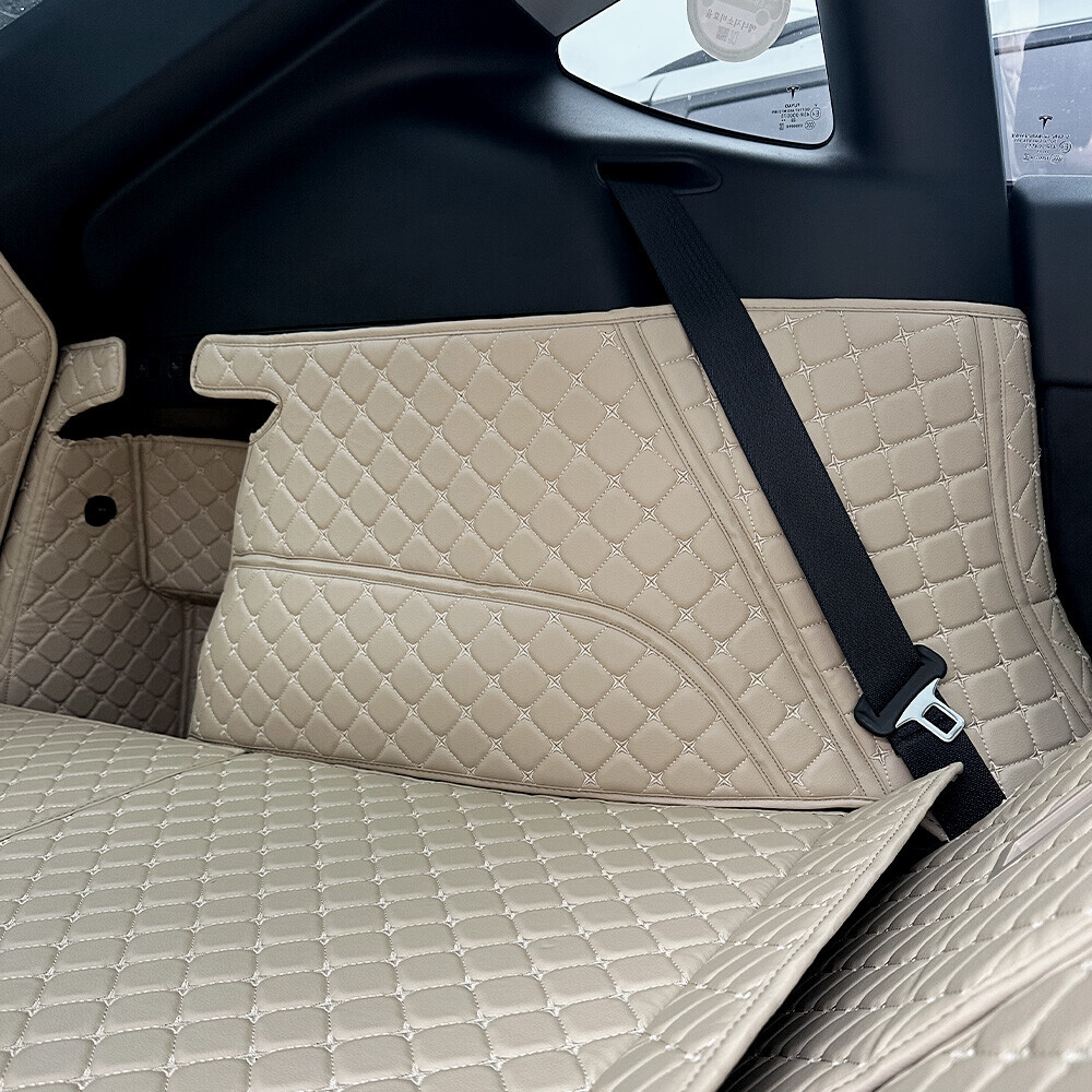 컨셉토 3D 가죽 퀼팅 풀커버 트렁크매트 테슬라 모델Y 주니퍼 전용 풀세트