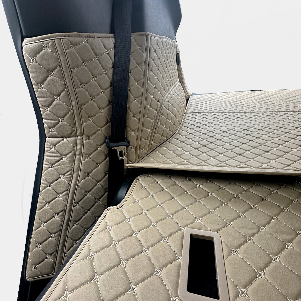 컨셉토 3D 가죽 퀼팅 테슬라 모델Y 주니퍼 전용 풀커버 사이드 트렁크 매트 세트 (백도어 미포함)