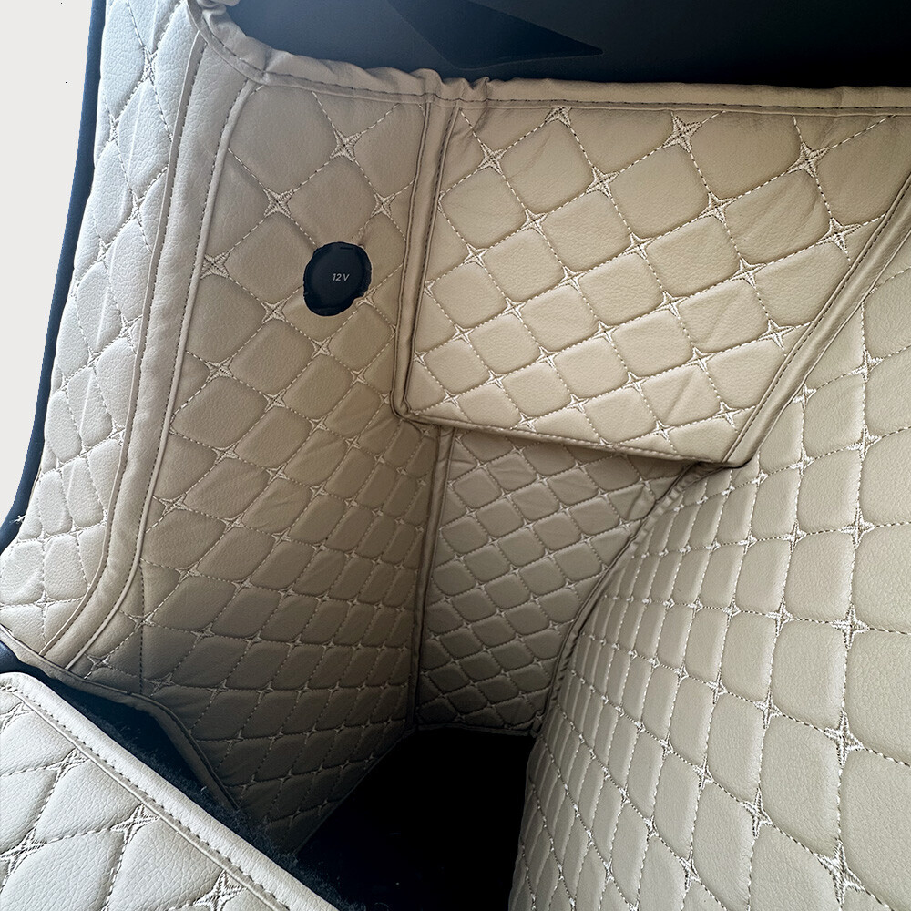 컨셉토 3D 가죽 퀼팅 테슬라 모델Y 주니퍼 전용 풀커버 사이드 트렁크 매트 세트 (백도어 미포함)