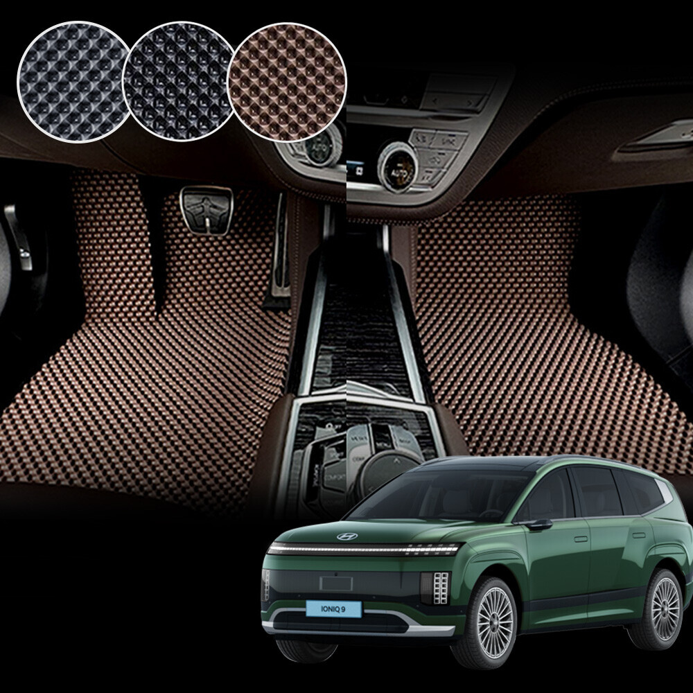 아이오닉9 전용 3D 엠보싱 차세대 고무매트 운전석+조수석 세트