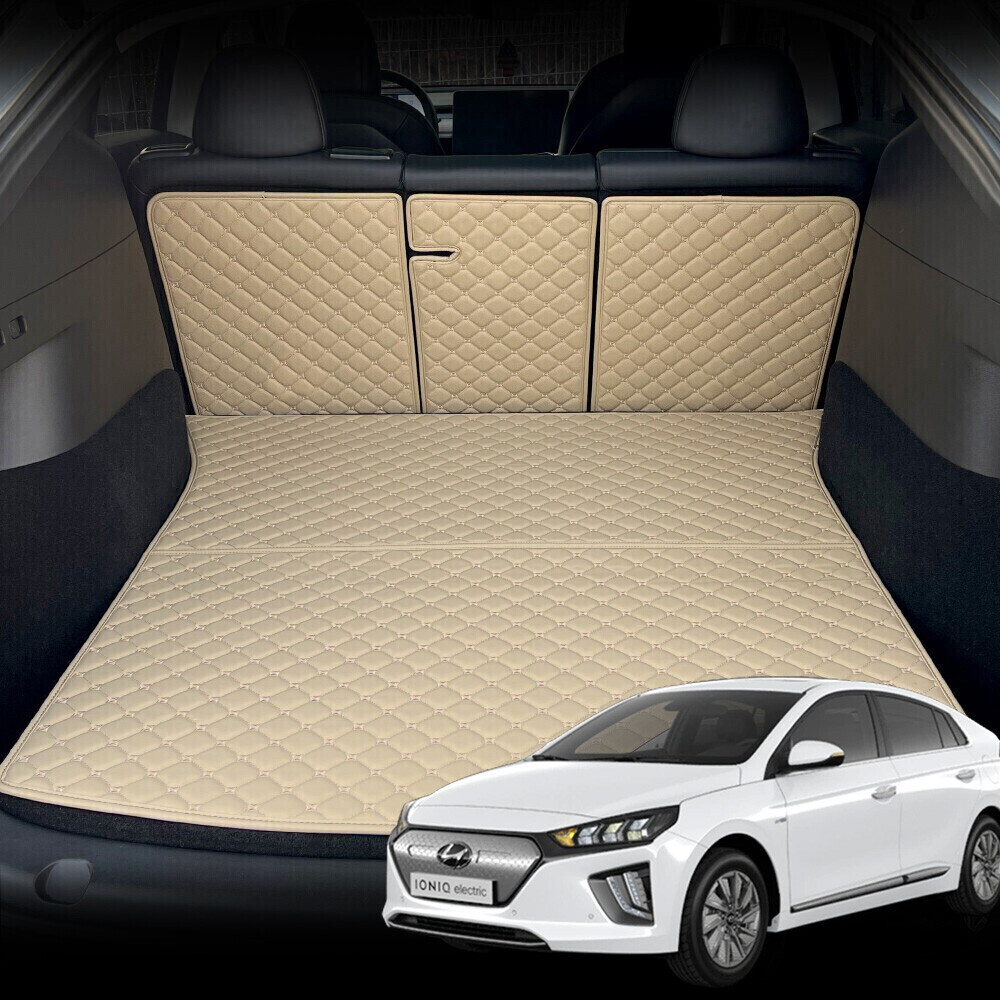 컨셉토 가죽 퀼팅 아이오닉(더뉴 아이오닉) 전용 등커버 트렁크매트 세트 (2017년~2022년)