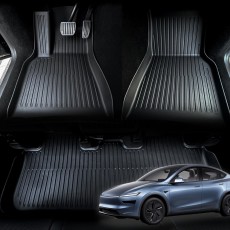 닥쏘오토 프리미엄 TPE 3D 카매트 테슬라 2025 모델Y 주니퍼 전용 1열2열 세트 (+카페트매트 추가옵션)