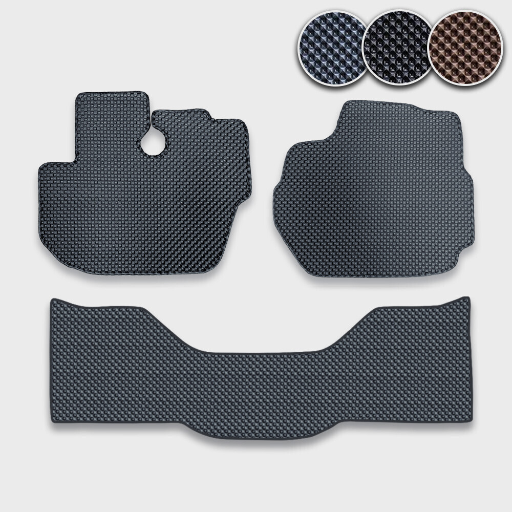 포터2 (EV공용) 더블캡 전용 3D 엠보싱 차세대 엣지형 고무매트 1열2열 세트