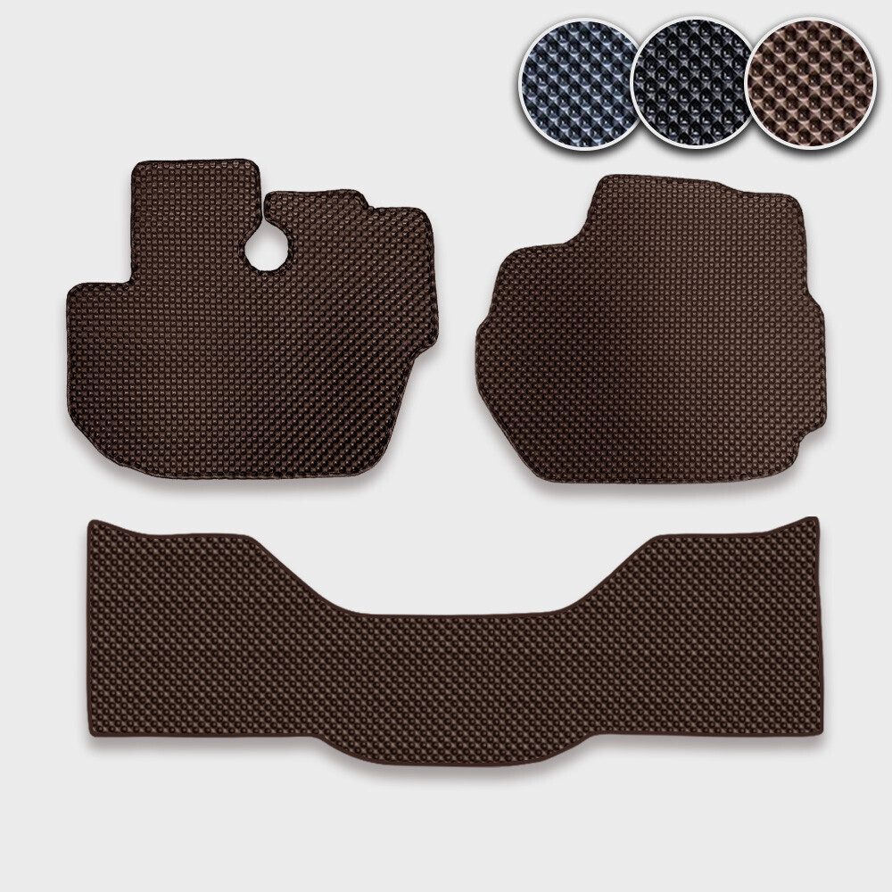 포터2 (EV공용) 더블캡 전용 3D 엠보싱 차세대 엣지형 고무매트 1열2열 세트