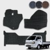 봉고3 더블캡 전용 3D 엠보싱 차세대 엣지형 고무매트 1열2열 세트