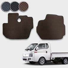 포터2 (EV공용) 전용 3D 엠보싱 차세대 고무매트 엣지형 운전석+조수석 세트