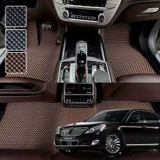 에쿠스 전용 3D 엠보싱 차세대 고무매트 1열2열 세트