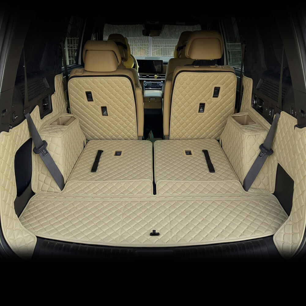 컨셉토 3D 가죽 퀼팅 풀커버 트렁크매트 싼타페MX5 전용 풀세트