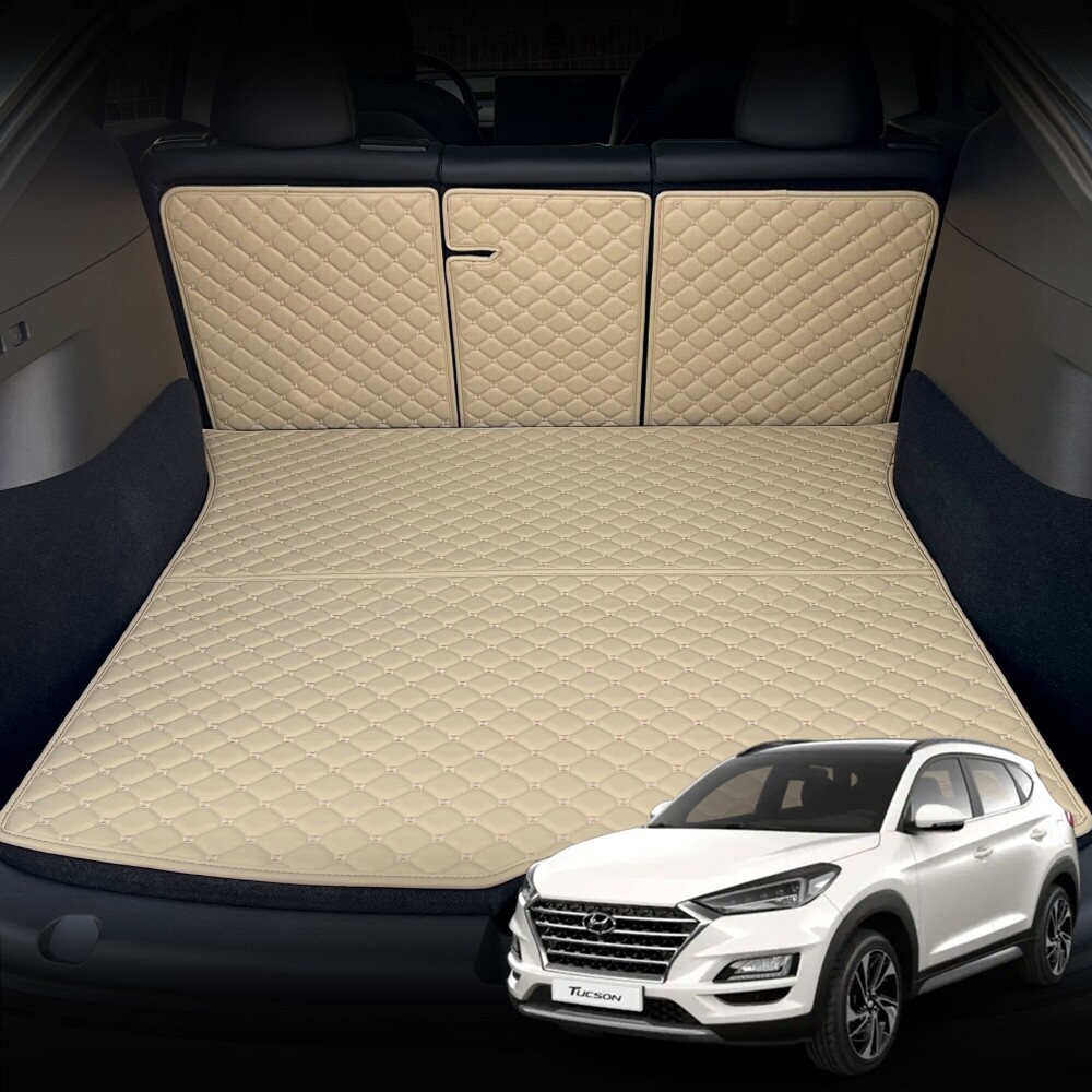 컨셉토 가죽 퀼팅 올뉴 투싼 TL 전용 등커버 트렁크매트 세트