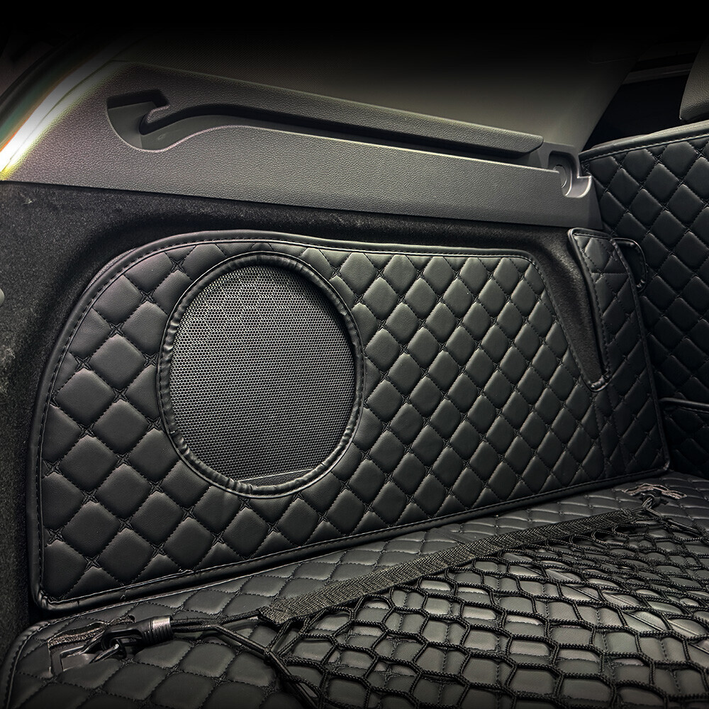 컨셉토 3D 가죽 퀼팅 (구)아이오닉 전기차 전용(더뉴포함, 스피커-유) 풀커버 사이드 트렁크매트 세트 (17~22년)