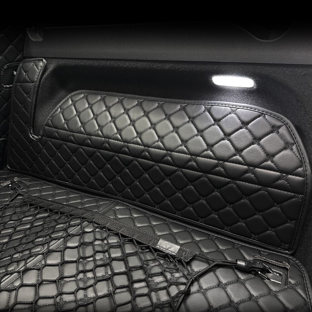 컨셉토 3D 가죽 퀼팅 (구)아이오닉 전기차 전용(더뉴포함, 스피커-유) 풀커버 사이드 트렁크매트 세트 (17~22년)